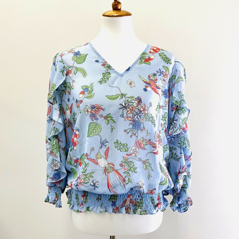 Nanette Lepore Semi Sheer Blouse M
